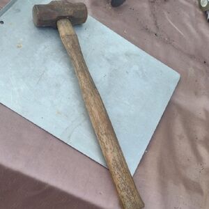 Vintage Wooden Handle Sledge Hammer